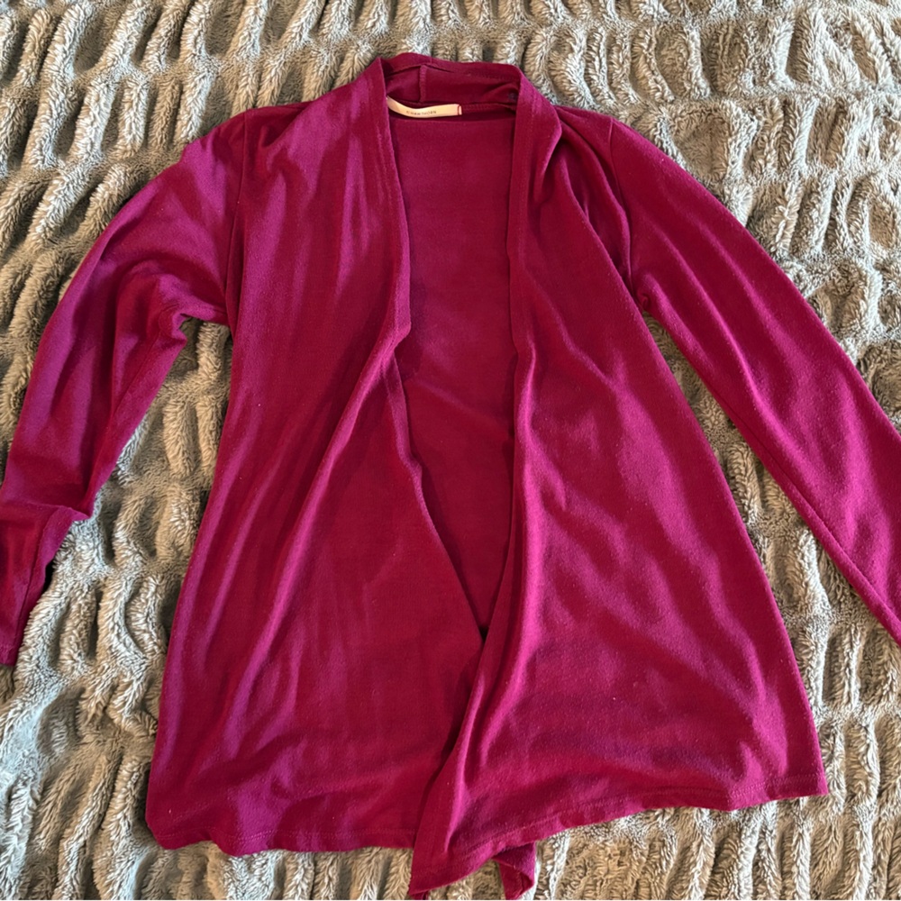 41 Hawthorn Women's Open Front Cardigan - Deep Pink